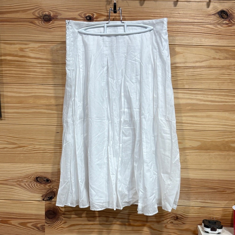Autograph Crisp White Lined Skirt